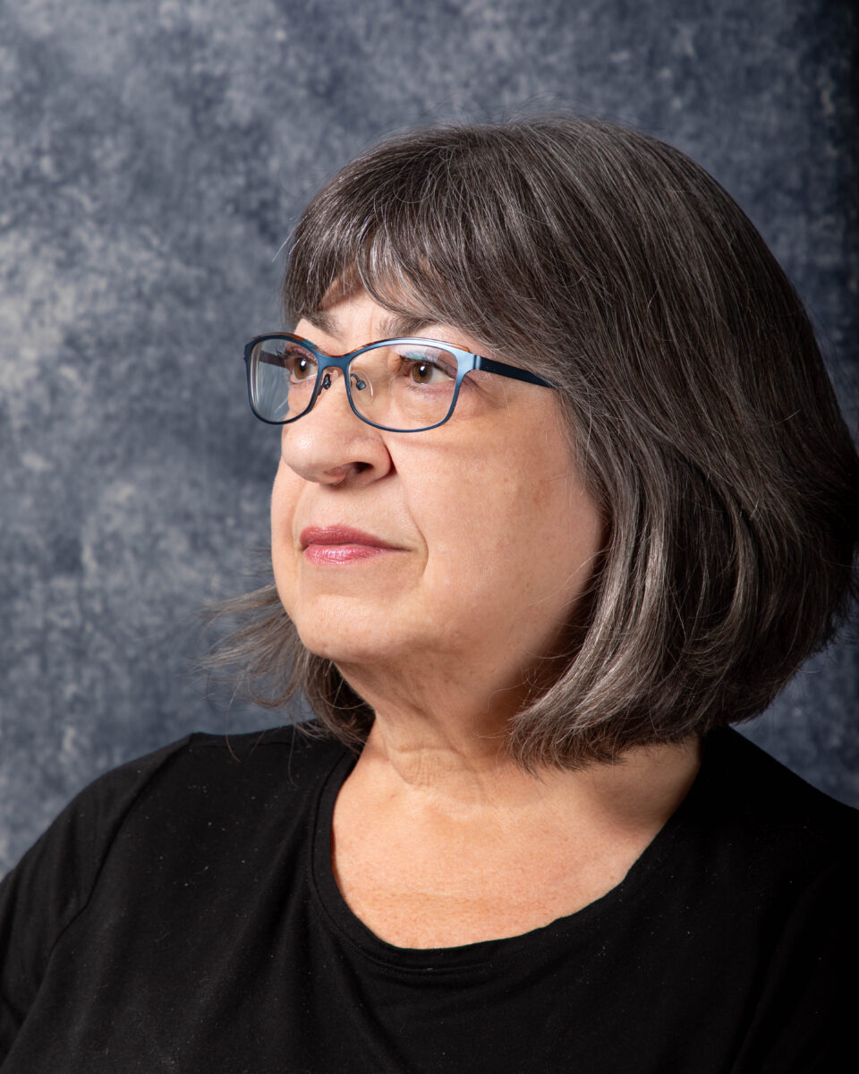 A photograph of the artist